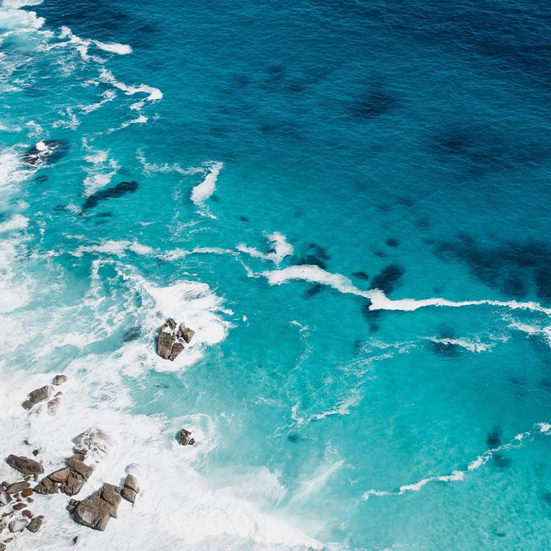 Blue ocean of Australia