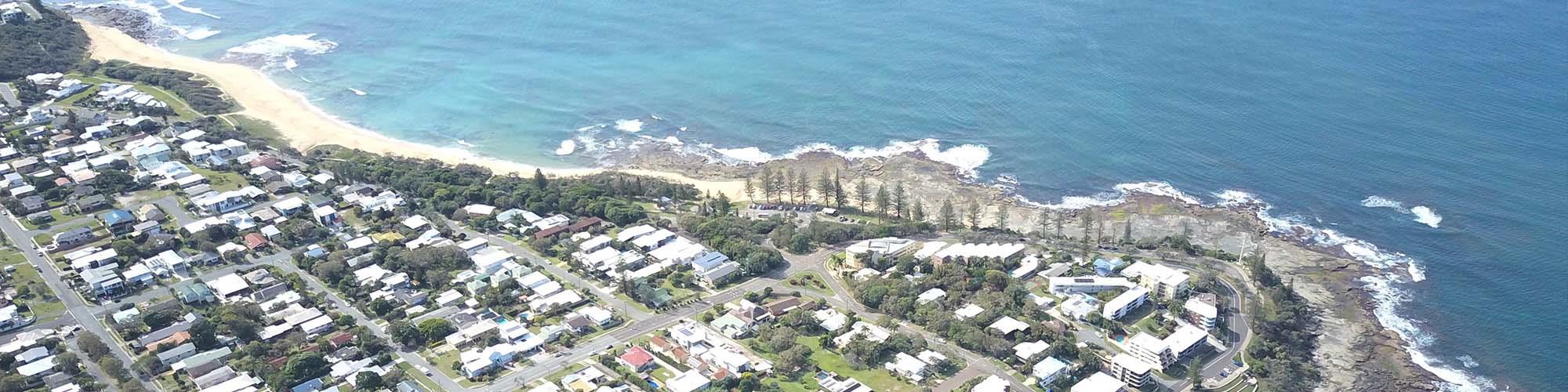 aerial view of kings beach